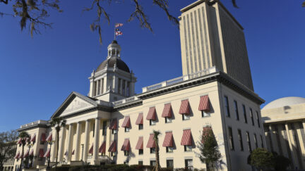 Florida Old Capitol and Florida Capitol Building complex in Tallahassee, Florida.
