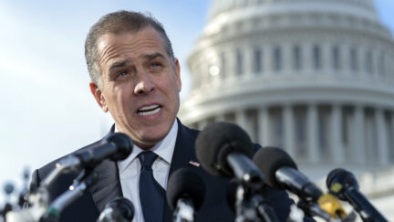 Hunter Biden, son of U.S. President Joe Biden, talks to reporters at the U.S. Capitol, in Washington, Wednesday, Dec. 13, 2023. Hunter Biden lashed out at Republican investigators who have been digging into his business dealings, insisting outside the Capitol he will only testify before a congressional committee in public.