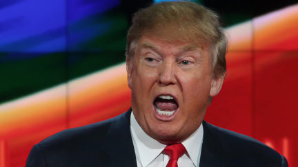 Donald Trump yelling