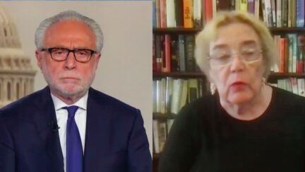 Zoe Lofgren Situation Room with Wolf Blitzer split image