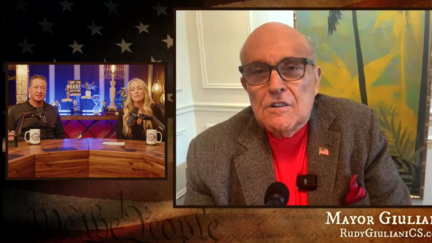 Rudy Giuliani and podcast hosts