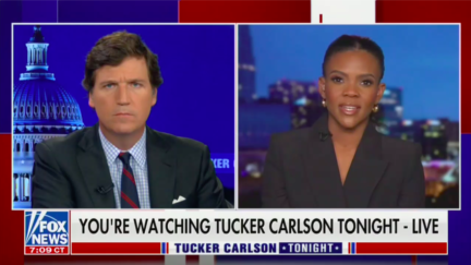 Tucker Carlson and Candace Owens